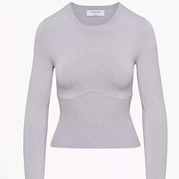 Aritzia sculpt knit empire long sleeve - Picture 1 of 4